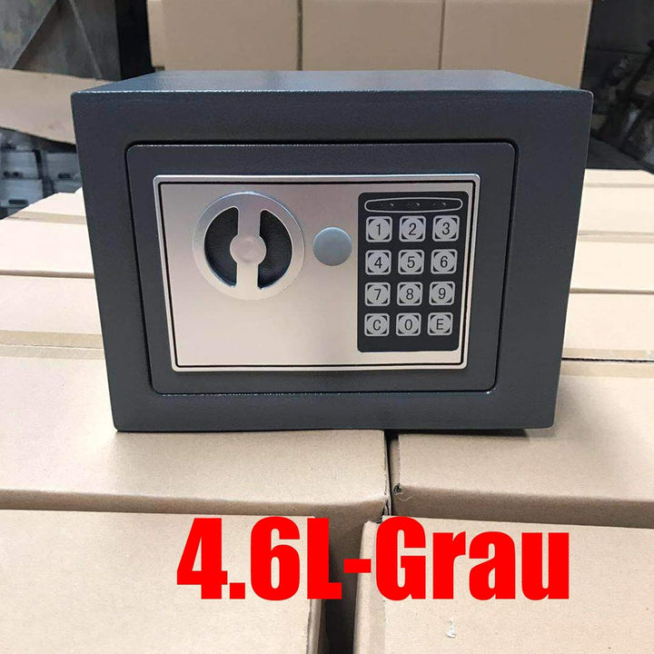 Tresor Möbeltresor Doppelbartschloss Eisenstahl Safe mit elektronischem Zahlenschloss und 2 Schlüsse