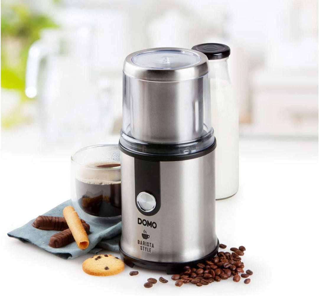 Domo DO723K Kaffeemühle, Edelstahl, 300 W, Silber