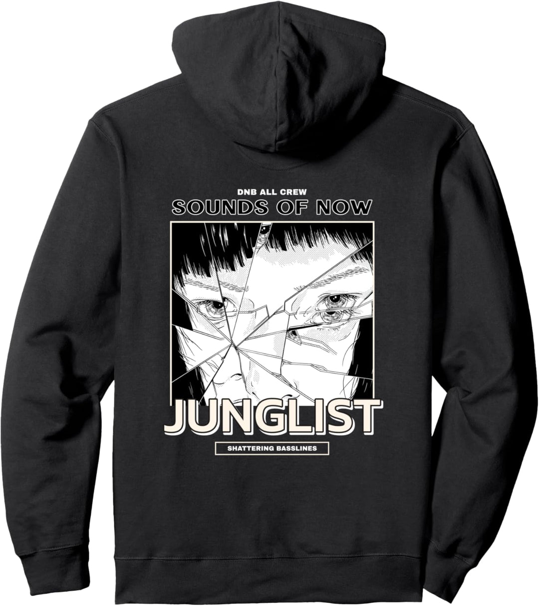 Junglist 174 BPM DnB Music Liquid EDM Rave Drum And Bass Pullover Hoodie