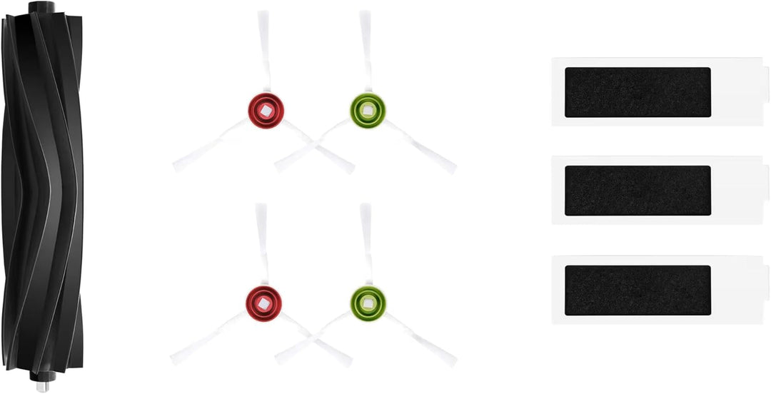 ECOVACS DEEBOT T20 Omni Service-Kit 1 Hauptbürste (Gummi), 4 Seitenbürsten (weiss), 3X antibakteriel