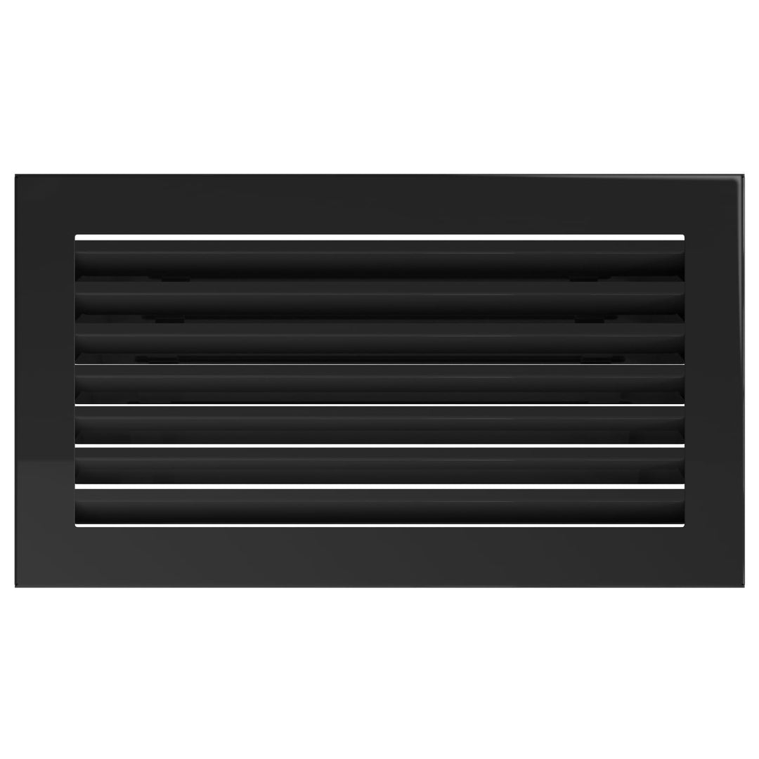 KRATKI Lüftungsgitter Kamingitter Fresh 17cm x 17cm schwarz 17 x 30 cm Schwarz, 17 x 30 cm Schwarz