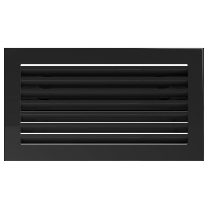 KRATKI Lüftungsgitter Kamingitter Fresh 17cm x 17cm schwarz 17 x 30 cm Schwarz, 17 x 30 cm Schwarz