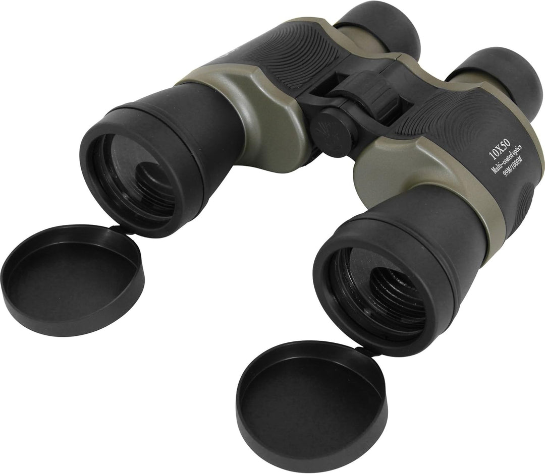 Albatross 10x50 Fernglas | für Jugendliche und Erwachsene | Kompakt & klein | Dachkant BK-7 Optik |