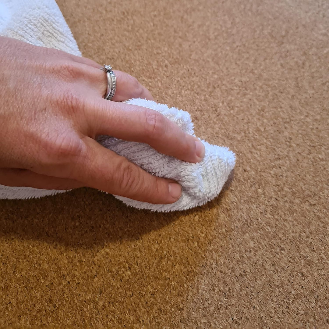 Secoroco Spielmatte aus Kork. Schadstofffreie Krabbelmatte für Babys und Kinder. Smileys 140x110 cm