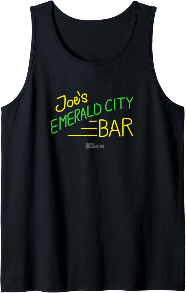 Grey's Anatomy Joe's Smaragdgrüne Stadtbar Tank Top