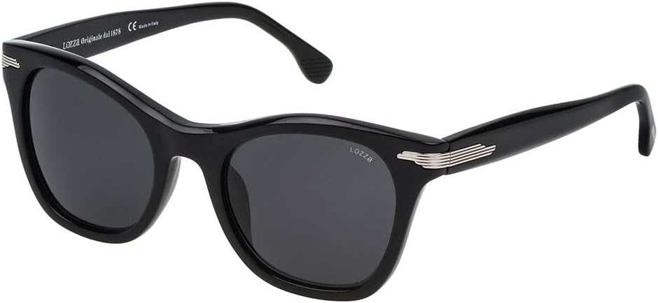 Lozza S0353831 Brille, Schwarz, 51 mm für Herren, Schwarz