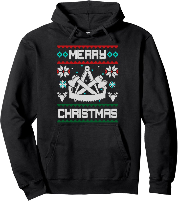 Zimmermann Zunft Merry Christmas Geschenk Zimmerin Zimmerer Pullover Hoodie