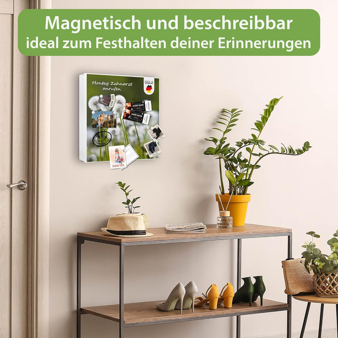 banjado Grosser Schlüsselkasten Metall - Schlüsselbox 30x30cm mit 32 Haken - Schlüsselkasten modern