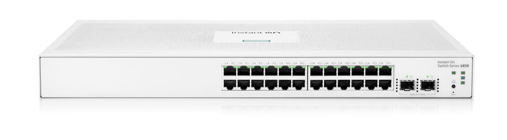 Aruba Instant On 1830 24-Port Gb Smart-Managed Layer-2-Ethernet-Switch | 24x 1G | 2X SFP | Lüfterlos