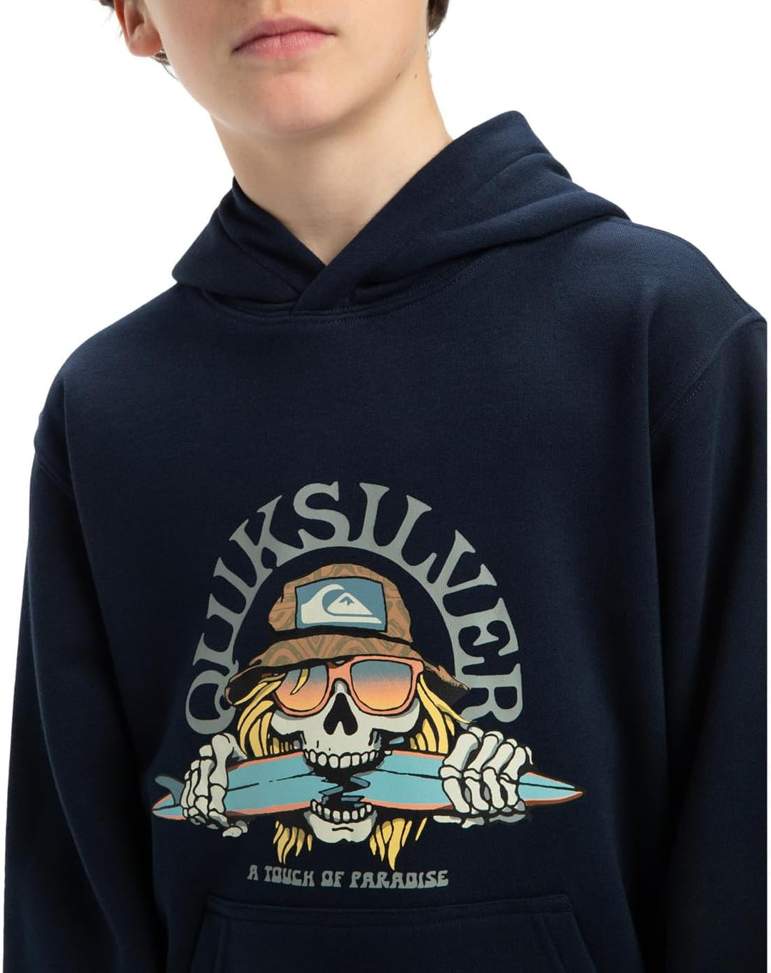 Quiksilver Jungen Graphic Hoodie Youth Pullover (1er Pack) 8 Jahre Dark Navy, 8 Jahre Dark Navy