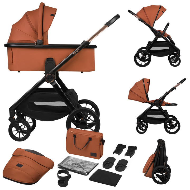 Lionelo Layla Kinderwagen 2 in 1 Kombikinderwagen (0-4 Jahre, bis 22 Kg), Babywanne und Sportsitz, W
