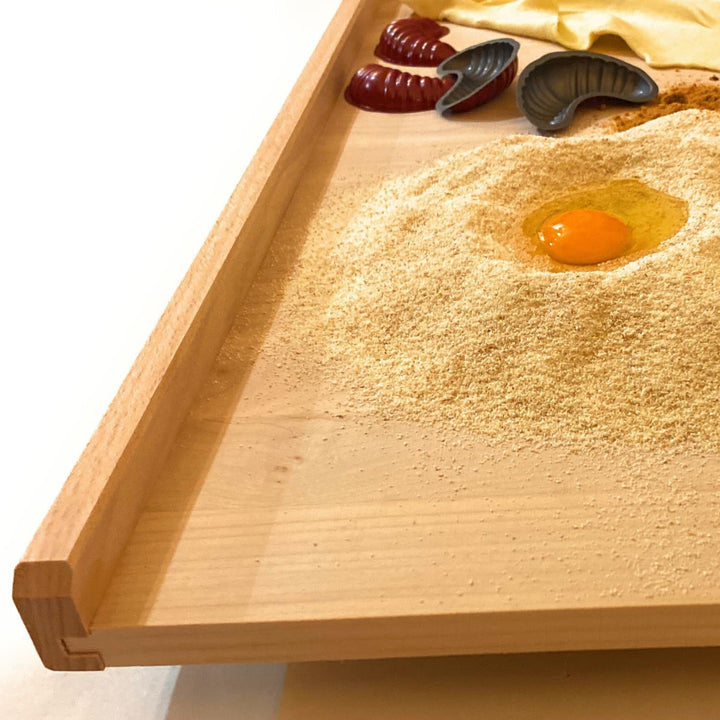 CULIMI Holzbackbrett - Teigbrett Nudelbrett 70x50 cm Brotbretter Holz Küchenutensilien - Holzbrett z