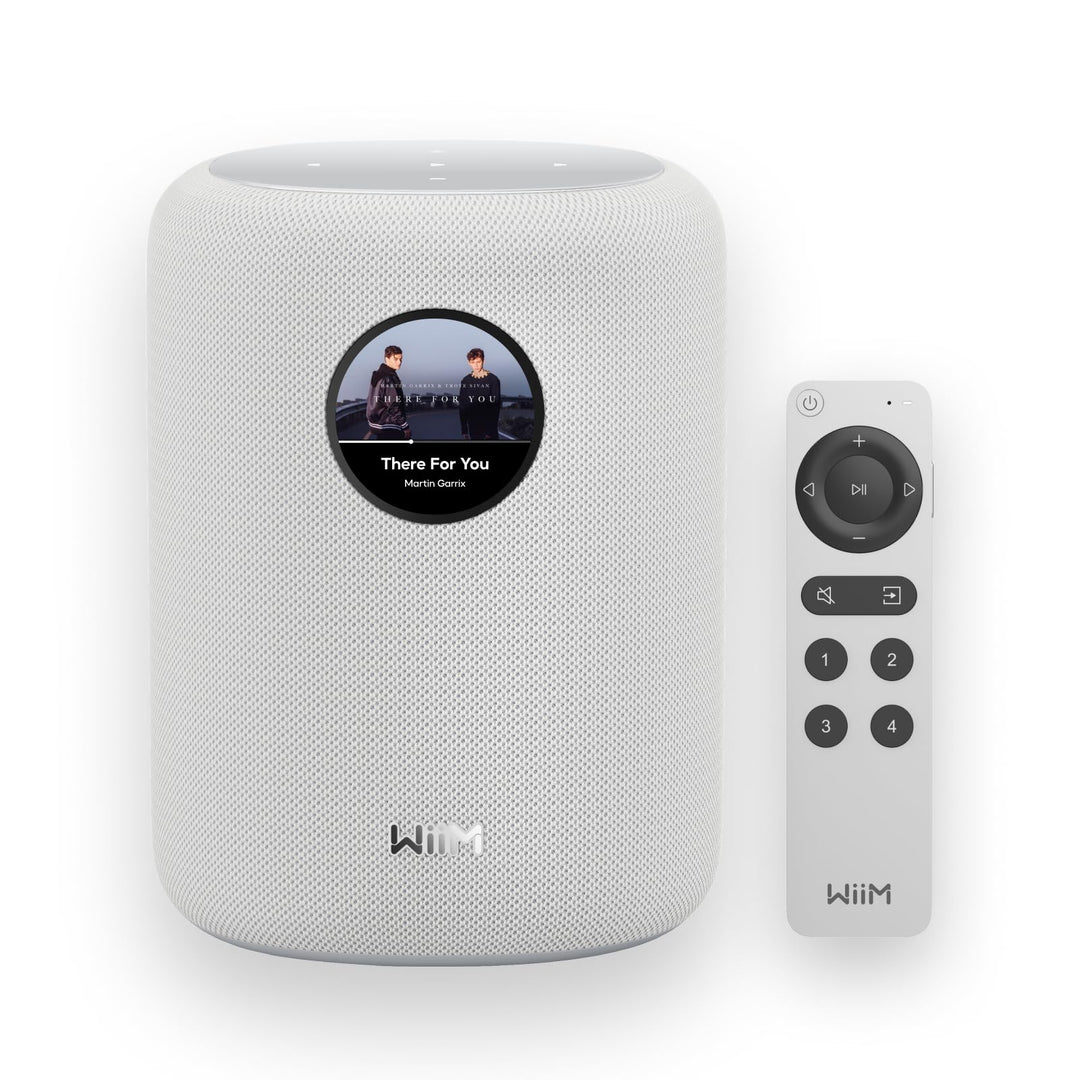WiiM Sound Smart Speaker mit 1,8″ Touch-Display, Hi-Res 24 Bit/192 kHz, AI RoomFit™ Raumkorrektur, 1