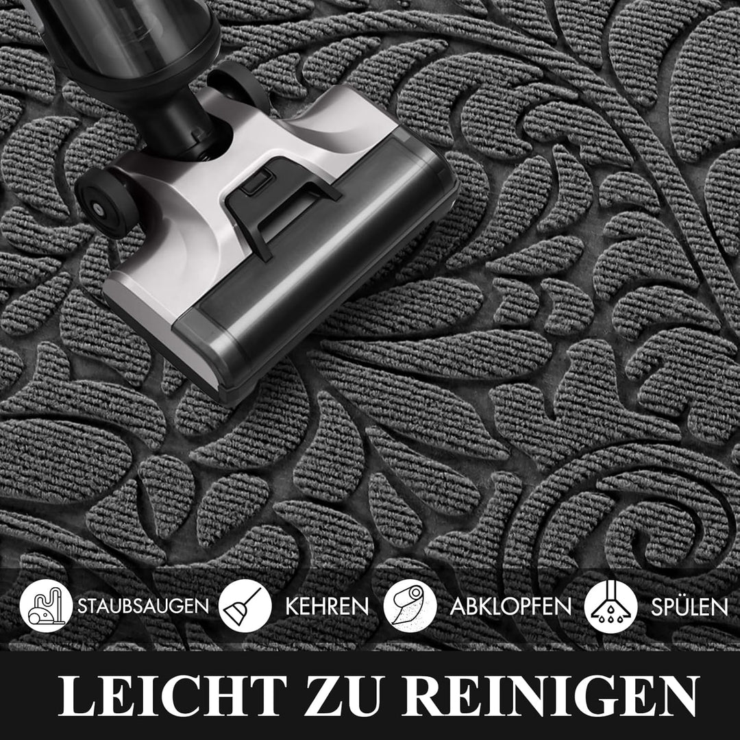 Yimobra Fussmatten - Innen und Aussen, Waschbar Fussmatte, Rutschfester Schmutzfänger Teppich für Ei