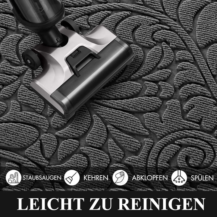 Yimobra Fussmatten - Innen und Aussen, Waschbar Fussmatte, Rutschfester Schmutzfänger Teppich für Ei