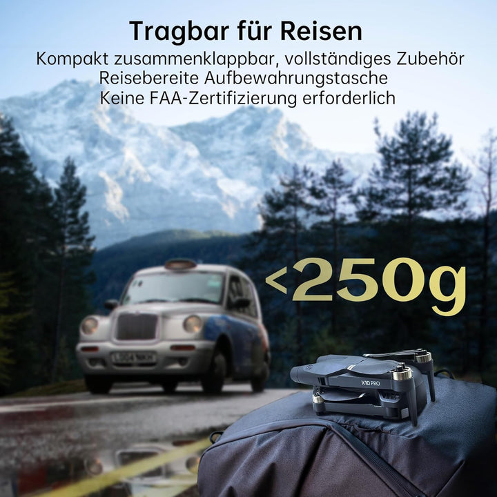 CHUBORY X10 PRO GPS Drohne mit 4K UHD Kamera für Erwachsene | 90 Min Flugzeit & 1000m Steuerreichwei
