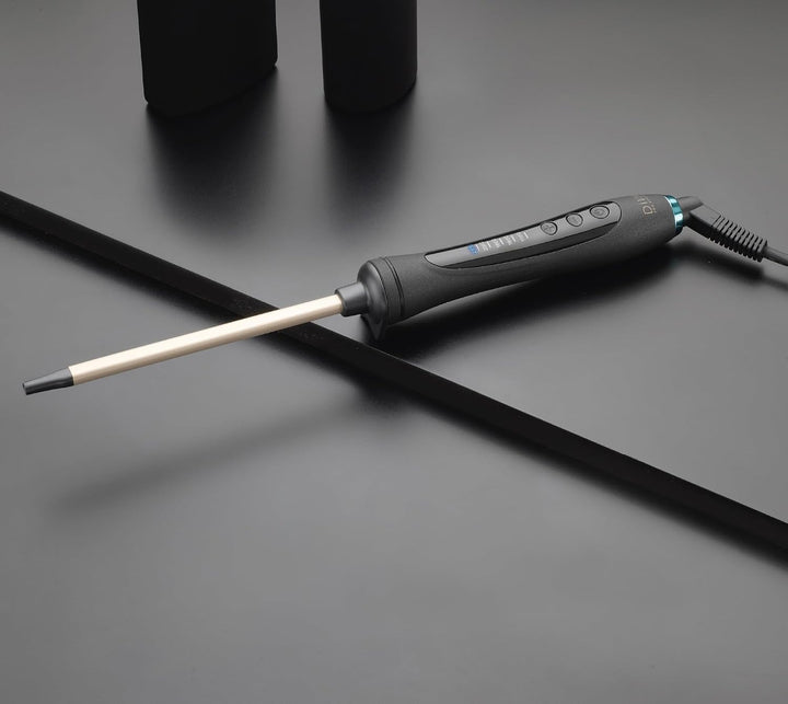 Diva Pro Styling Micro-Stick, Lockenstab- 10mm, 30 Watt, 5 Temperaturstufen, Schwarz