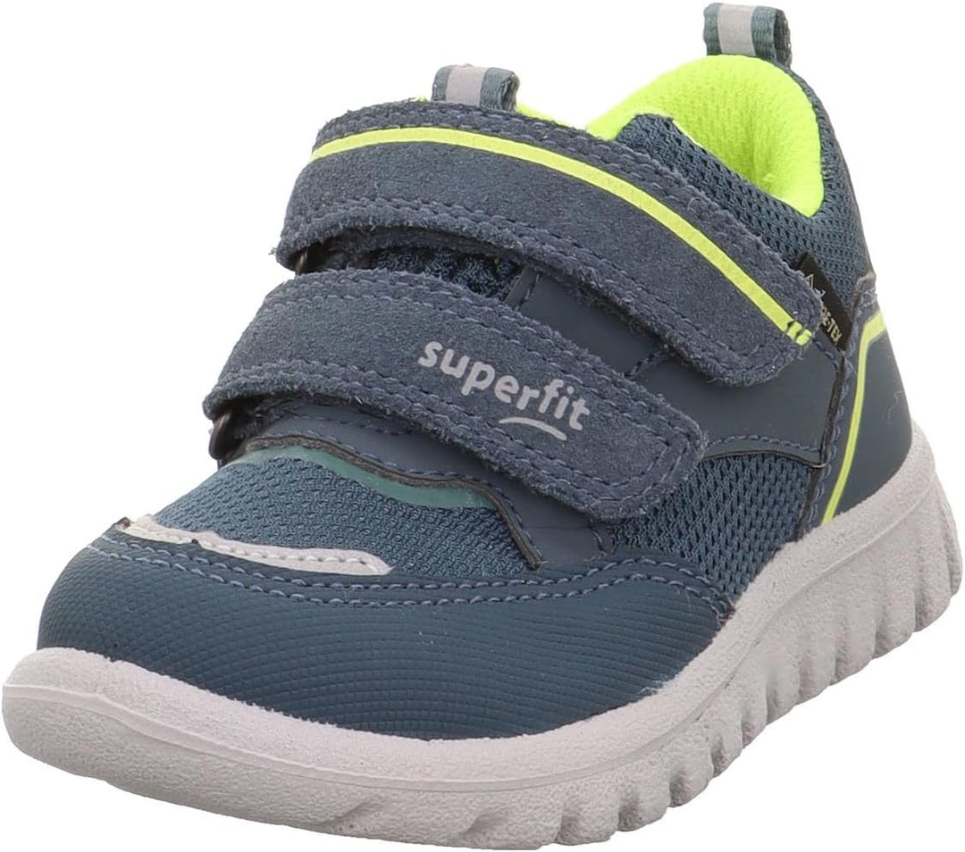 Superfit Jungen SPORT7 MINI leicht gefütterte Gore-Tex Sneaker 20 EU Schmal Blau Gelb 8050, 20 EU Sc