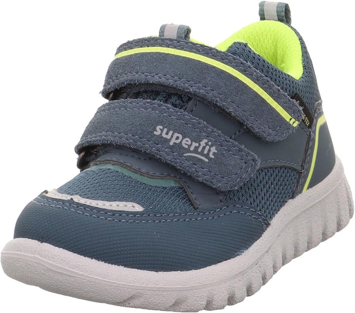 Superfit Jungen SPORT7 MINI leicht gefütterte Gore-Tex Sneaker 20 EU Schmal Blau Gelb 8050, 20 EU Sc