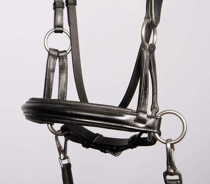 Harry's Horse Hoofdstel Bitloos Sidepull schwarz full, schwarz full