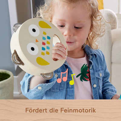 Fisher-Price Musik-Geschenkset für Kleinkinder mit Tierspielzeug-Instrumenten, 6 Holzteile für Kinde