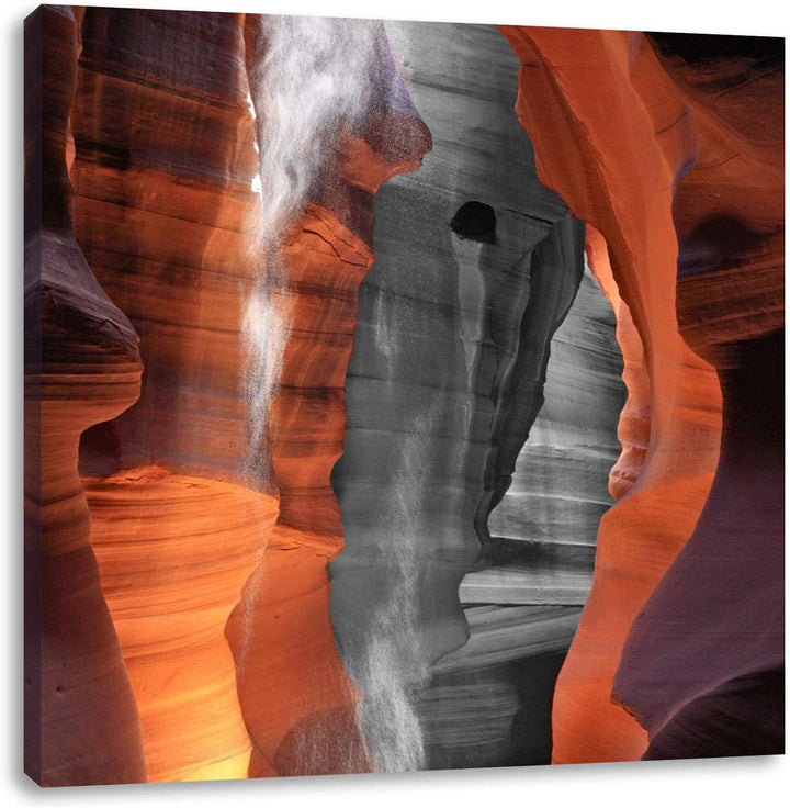 Pixxprint prächtiger Antelope Canyon als Leinwandbild/Grösse: 70x70 cm/Wandbild/Kunstdruck/fertig be