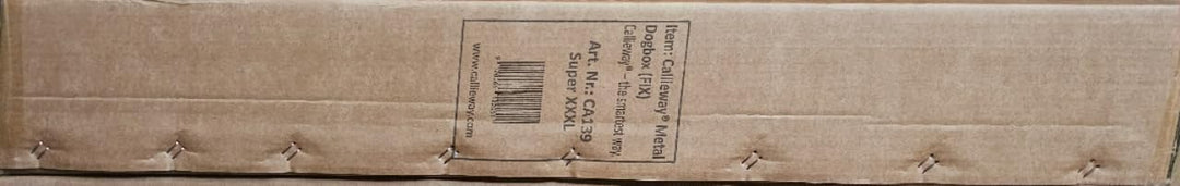 Callieway® ALU DOGBOX/Hundebox/ALU Hundkäfig für Büro und Daheim (nur vertikale Stäbe, 1-türig) (3XL