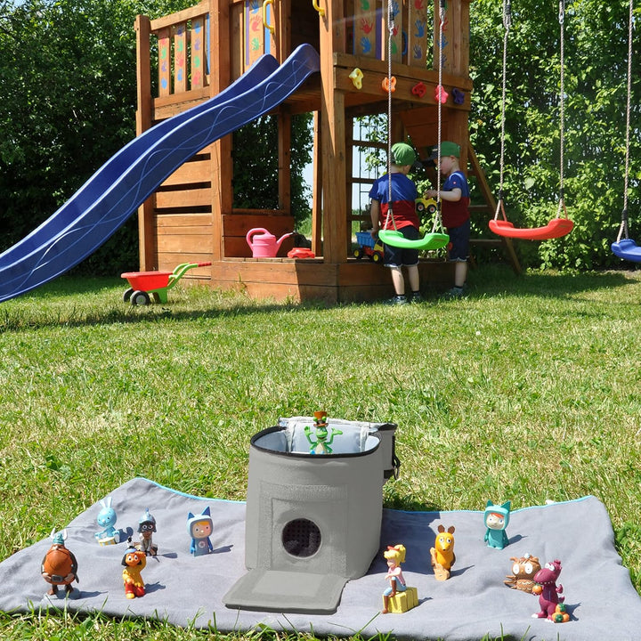 Punalu kompakte Tasche für die Toniebox und Zubehör mit Soundklappe, Platz für ca. 20 Tonies Hörfigu