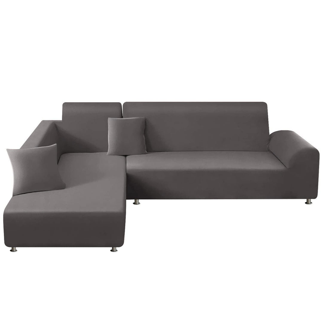 ShowyLive Sofa Überzug Couch Überzug 2er Set für Ecksofa L-Form Sofabezug 3 Sitzer+4 Sitzer, mit 2 S