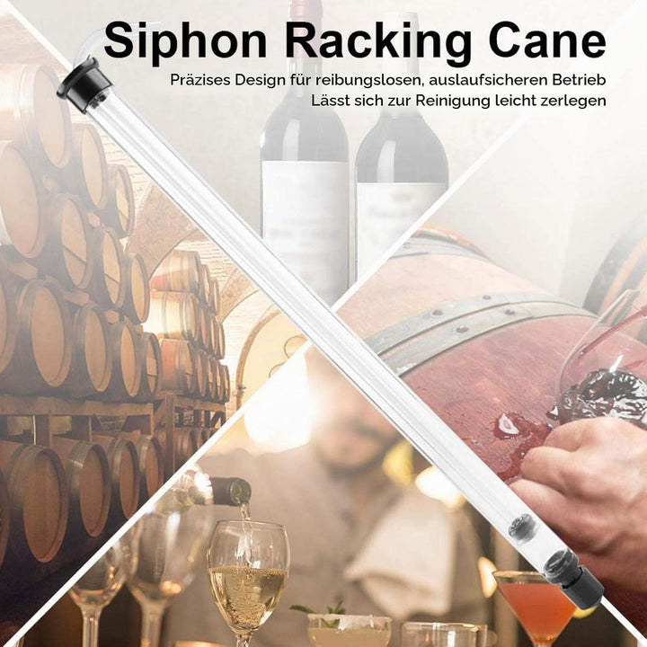 Siphoning Kit, Pro Weinflaschenfüller Auto Siphon Racking Cane für Bier Wein Eimer Carboy Flasche mi