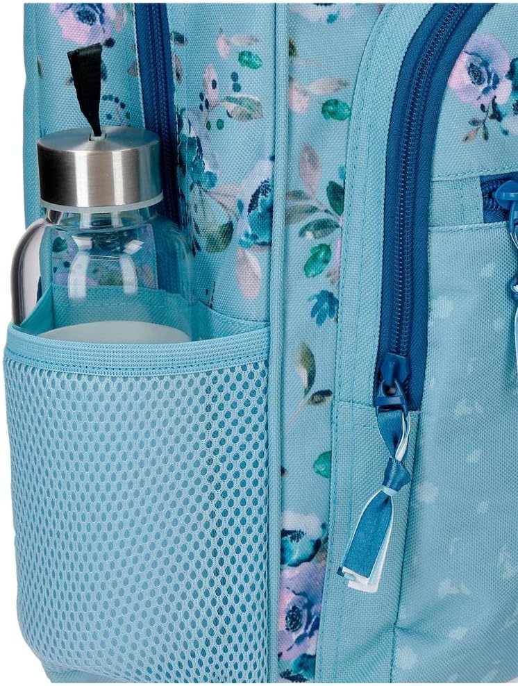 Movom Wildblumen Schulrucksack Anpassbar an Trolley Blau 30x38x12 cm Polyester 13.68L Rucksack 38, R