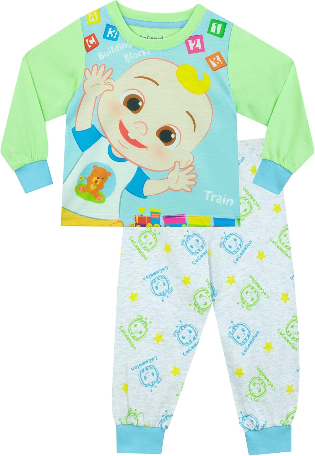 CoComelon Bademantel und Pyjama Set | JJ Pyjama für Jungen | Jungen Fleece-Bademantel | 86-116 110 M