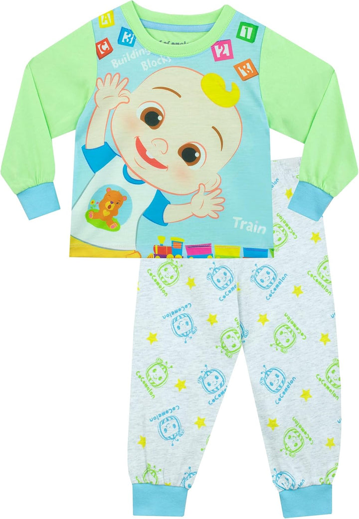 CoComelon Bademantel und Pyjama Set | JJ Pyjama für Jungen | Jungen Fleece-Bademantel | 86-116 110 M