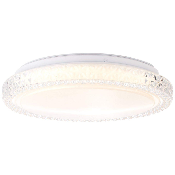 BRILLIANT Lampe Badria LED Wand- und Deckenleuchte 30cm weiss | 1x 12W LED integriert, (800lm, 3000K