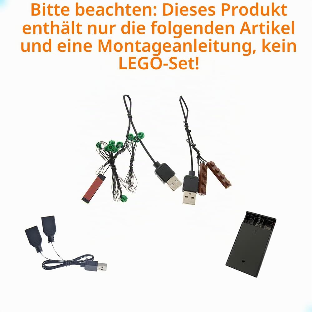GEAMENT LED Licht-Set (Grün) Kompatibel mit Lego Bonsai Baum (Bonsai Tree) - Beleuchtungsset für Cre