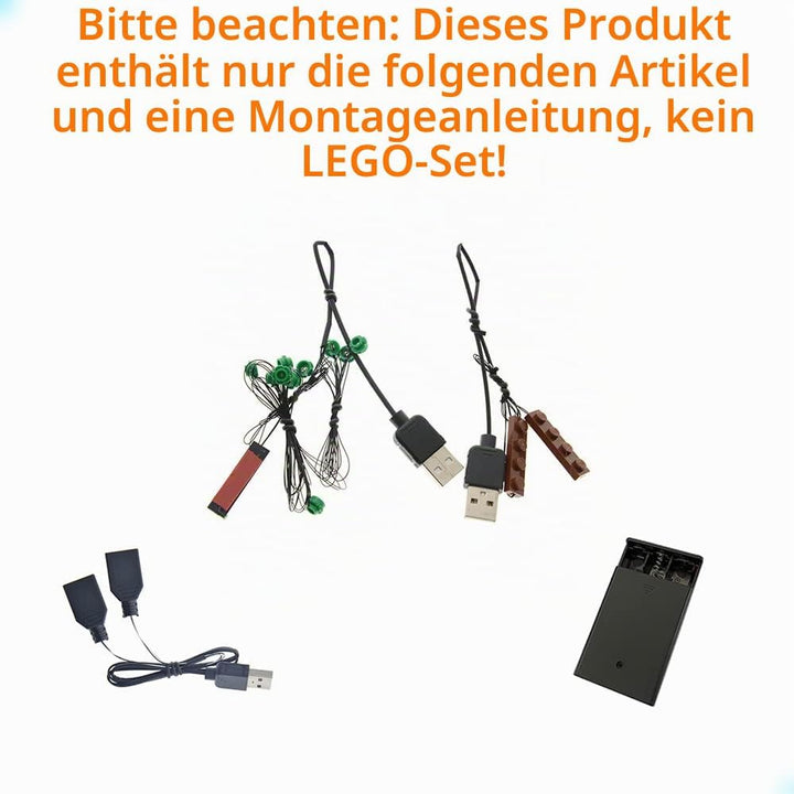 GEAMENT LED Licht-Set (Grün) Kompatibel mit Lego Bonsai Baum (Bonsai Tree) - Beleuchtungsset für Cre