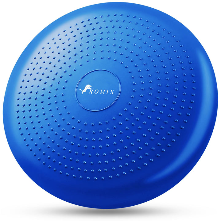 ROMIX Balancekissen, Premium 33cm Durchmesser Anti-Burst Luftkissen inkl. Pumpe, Wobble Board Ballsi