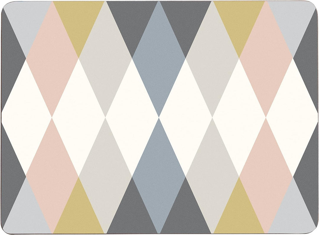 Premier Housewares Cirque Set von 4 Tischsets, Kork 1 Mehrfarbig, 1 Mehrfarbig