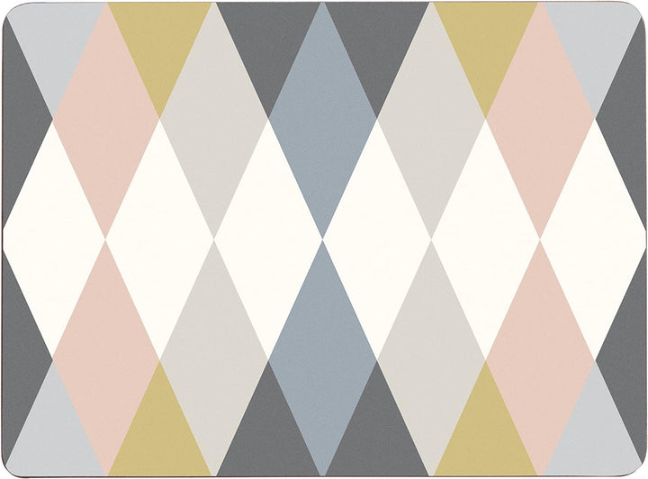 Premier Housewares Cirque Set von 4 Tischsets, Kork 1 Mehrfarbig, 1 Mehrfarbig