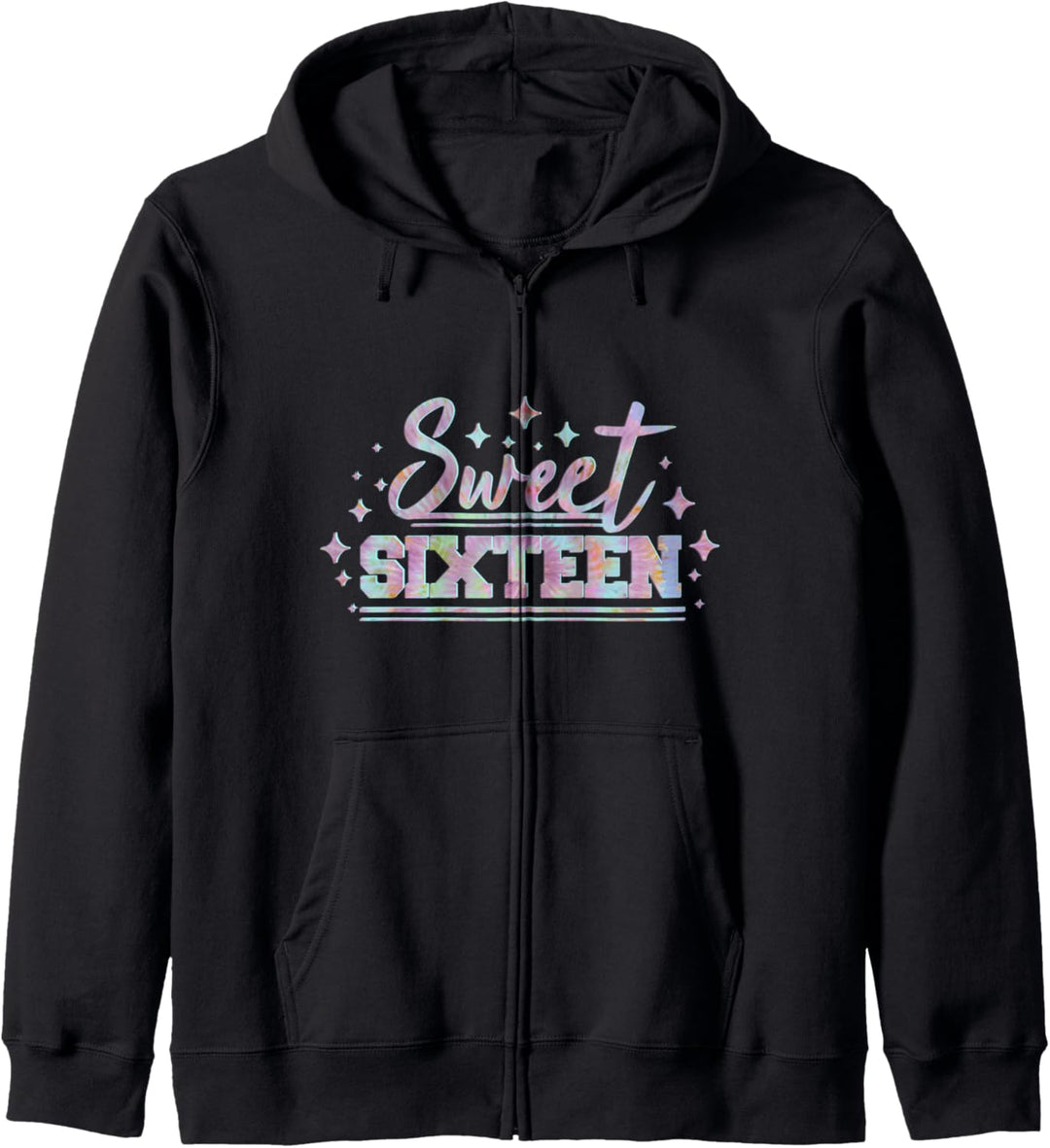 Sweet Sixteen Birthday Teenager Geschenk Pastell Tie Dye Kapuzenjacke