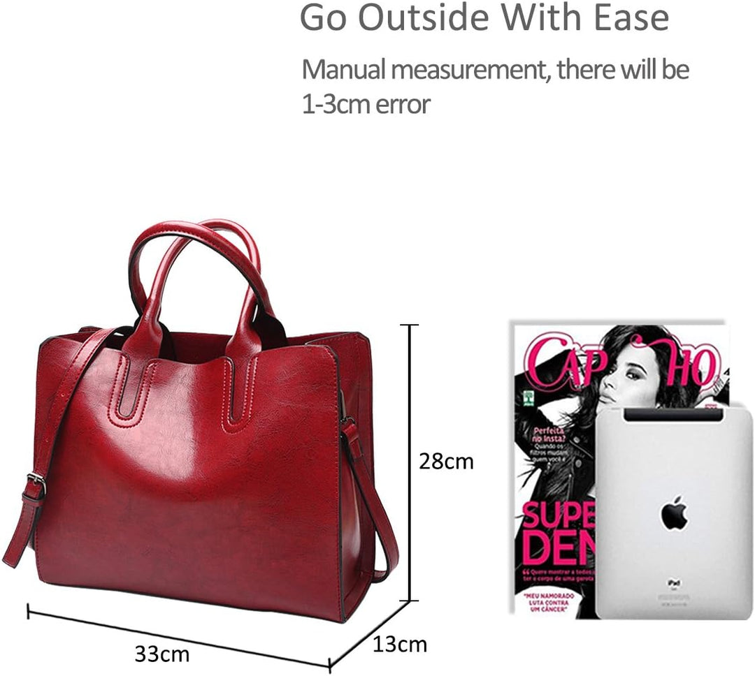 NICOLE&amp;DORIS Mode Damen Handtaschen Umhängetasche Schultertaschen Henkeltaschen Tasche Tote Wasserdi
