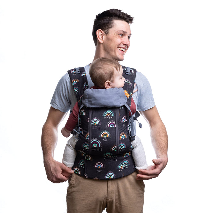 Beco 8 Babytrage Neugeborene ab Geburt bis Kleinkind - Hybrid Baby Trage mit verstellbarem Sitz - Ba
