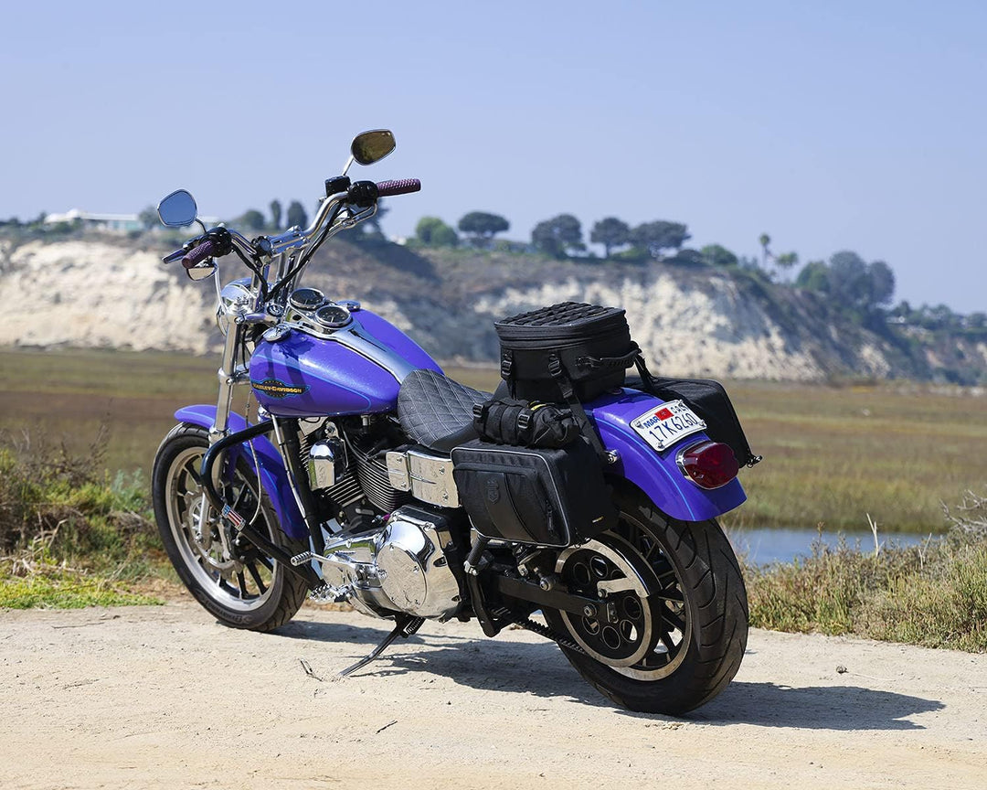 Nelson-Rigg Road Trip Satteltaschen für Harley Davidson Softail, Dyna und Vulcan S NR-400, Schwarz