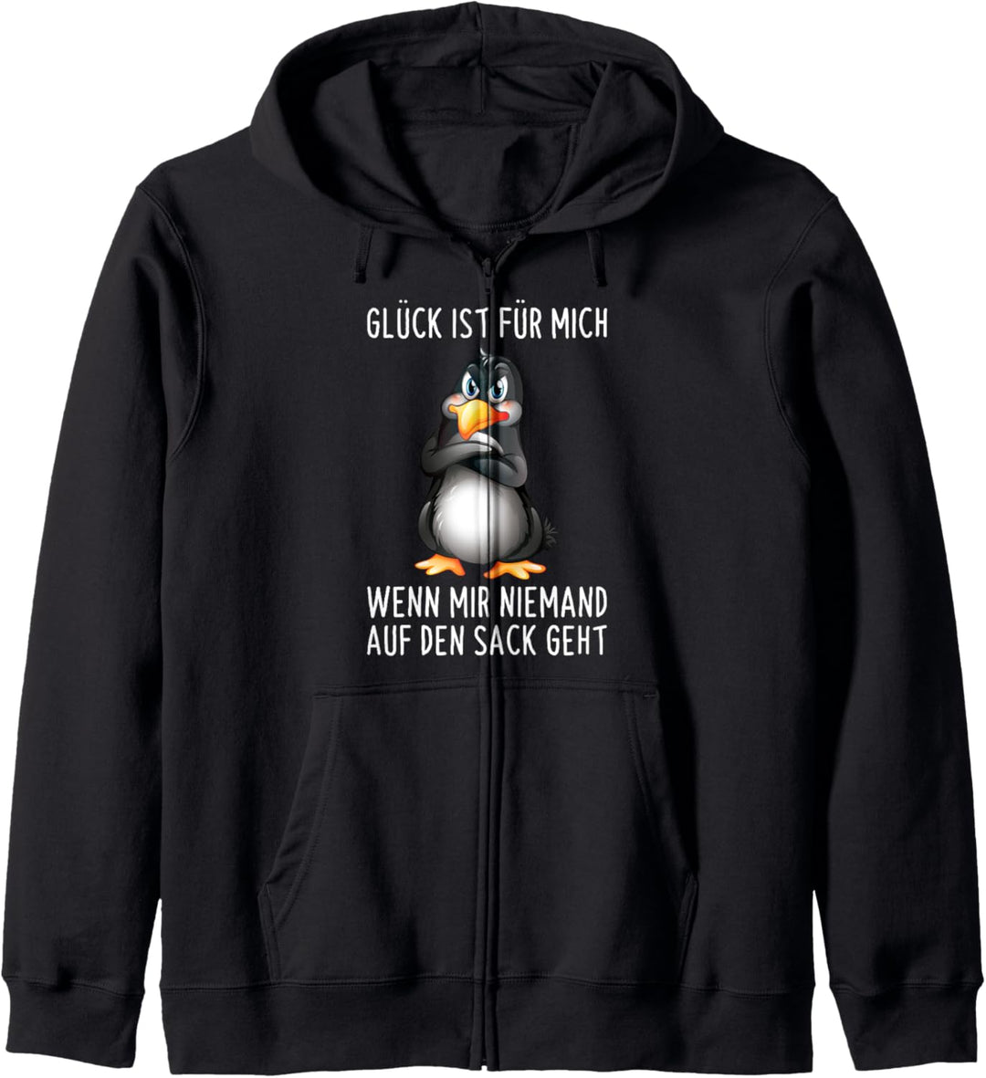 Glück Ist Für Mich Wenn Mir Niemand Auf Den Sack Geht Spruch Kapuzenjacke