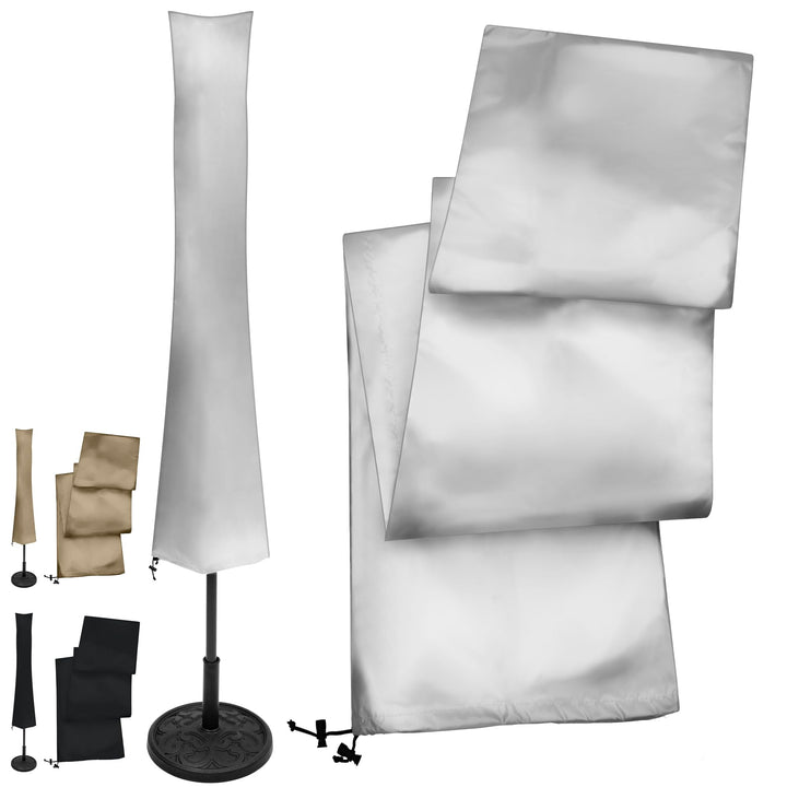 KHP Professional Premium Schutzhülle für Sonnenschirm aus extra stabilem Stoff in 5 Längen | Extrem