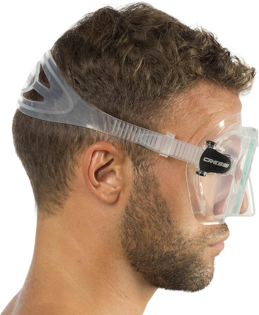 Cressi F1 - Rahmenlose Maske oder Rahmenlose Maske + Schnorchel Dry Combo Set zum Tauchen und Schnor