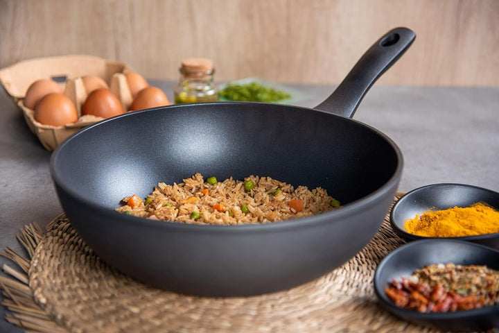 Arcos Serie Kaula | Antihaft-Wok 28x28 cm | Geschmiedetes Aluminium | QuanTanium Beschichtung | Geei