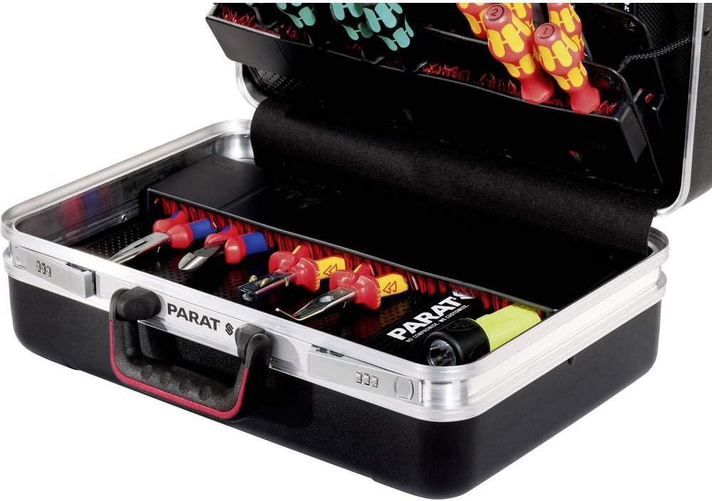 Prarat Werkzeugkoffer CLASSIC Plus Safe, Ordnungssystem CP-7-1 Längssteg, 3 Querstege, 2 Zahlenschlo