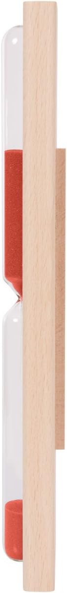 Sport-Tec Sauna-Sanduhr aus Holz, 15-Min. Laufzeit Rot, Rot