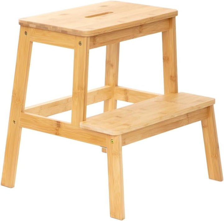 HOMLA Passo Bambus-Tritthocker Natur 42,7x40x49,6 cm